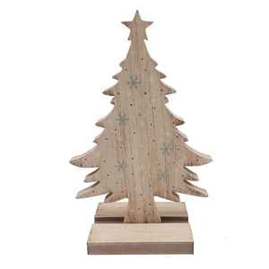Décoration de Noël en bois Décor de bureau Éclairage LED de Noël Arbre en métal Arbre de Noël intérieur en bois de qualité supérieure - Product Image 6