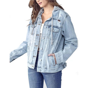 Chaqueta con Capucha y Botones Personalizada, Grosor Estándar, Ecológica, con Logotipo Impreso en la Parte Delantera, 100% Algodón, Ropa de Invierno para Mujer - Product Image 4