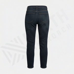 High Street Style Women's <b>Stretch</b> <b>Denim</b> Jeans High Waisted Relaxed Fit Breathable Ripped Pants Flat Front Straight Fashion Sales - Product Image 2