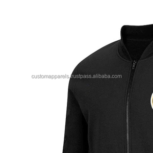 Chaqueta universitaria personalizada de dos tonos Contraste de color atrevido con cuello levantado y logotipo bordado en la parte delantera Modelo 2017 - Product Image 5