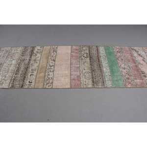 Vintage <b>Runner</b> <b>Rug</b> 2,7x14,7 ft (81x449 cm), Turkish Brown Moroccan <b>Rug</b> - Product Image 3