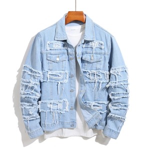 Nouvelle veste élégante en gros pour hommes personnaliser les vestes pour hommes en denim de coton de qualité supérieure vestes pour hommes en jean délavé - Product Image 1
