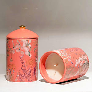 Wholesale Luxury <b>Candle</b> 10oz ceramic <b>jar</b> with custom private logo-good product best price Luxury <b>Candle</b> - Product Image 1
