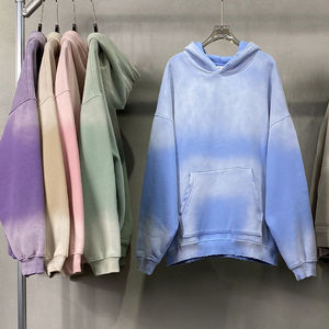 Acid Wash <b>Hoodie</b> High Quality 100% Cotton French Terry <b>Hoodie</b> High Street Washing Old Sweater Stone Washed Vintage <b>Hoodie</b> - Product Image 2