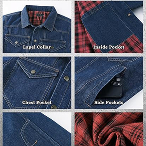 Captens OEM Custom Design Men's High Quality Eco-Friendly Button Front Denim <b>Jacket</b> Vintage Style <b>Straight</b> Streetwear Hip Hop - Product Image 4