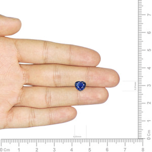 Saphir bleu royal naturel de 1,02 carat, émeraude facettée 8 mm 1 mm, variété incluant coussin, étoile, octogone, poli à la chaleur, synthétique - Product Image 3