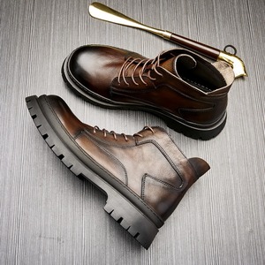 Chaussures décontractées légères avec semelle absorbant la transpiration et structure flexible, chaussures de tous les jours pour hommes, chaussures en cuir - Product Image 3