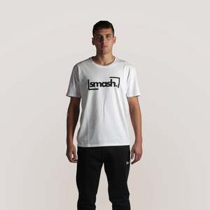 T-shirt en coton blanc pour homme Smash - Product Image 1
