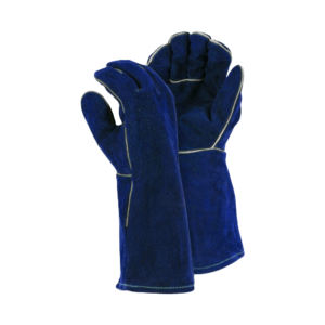 Gants de sécurité en cuir de vachette fendu personnalisés de taille XL Équipement de protection anti-feu pour le travail et le confort pour la protection des mains du soudeur - Product Image 2