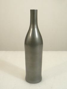 Florero con diseño de rosa de hierro, blanco - Product Image 4