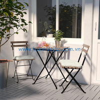 Chaise en bois de style moderne avec cadre en métal Fabriqué en bois d'acacia massif de haute qualité sur le plan environnemental