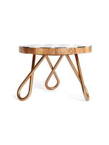 Présentoir à gâteau en résine Mdf pour fêtes d'anniversaire de mariage ou utilisation à l'hôtel Conception unique de plateau rond - Product Image 3