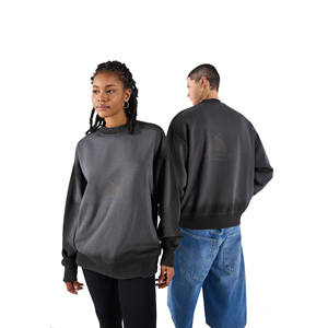 Sudadera de Cuello Redondo con Diseño Personalizado para Invierno, Estilo Holgado, Elástica, 100% Algodón, Felpa Ecológica, Puños y Dobladillo Acanalados, Unisex - Product Image 3