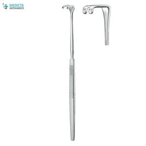 Écarteur de plaies Blunt 2 dents 14x8mm 16cm-Écarteurs chirurgicaux généraux - Product Image 2