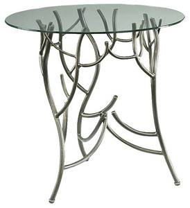Design de fusion Look moderne de luxe en métal aluminium métal Table basse Table d'appoint dessus en verre pour la décoration de salon - Product Image 5