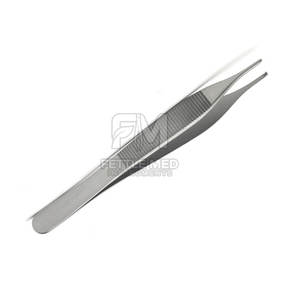 Pinzas Adson para Tejidos Médicas 4.75 de Titanio Manuales 1x2, Instrumento de Alta Calidad con Certificación CE ISO para Uso en Cirugía General - Product Image 6