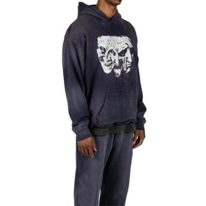 Wholesale 100% Cotton Men's Heavyweight Oversized <b>Hoodie</b> French Fleece Streetwear <b>Zip</b>-up Vintage Acid Wash Print Solid Winter - Product Image 5