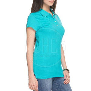 เสื้อโปโลผ้าฝ้ายน้ำหนักเบาระบายอากาศเป็นมิตรต่อสิ่งแวดล้อมสำหรับผู้หญิงเสื้อลำลองมีลายพิมพ์ - Product Image 3