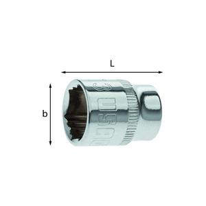 X-GRIP - Juego de Llaves de Tubo Hexagonales de 1/4'' con Perfil Especial - Product Image 1