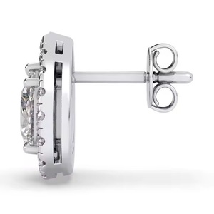 Boucles d'oreilles en diamant pour demoiselles d'honneur ou demoiselle d'honneur principale, bijoux coordonnés pour la fête de mariage - Product Image 2