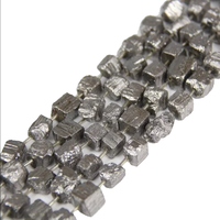 Pierre brute pyrite brin pépite perles cristal reiki pierre de guérison collier percé pour femmes fournitures de fabrication de bijoux