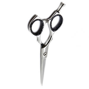 Fancy Handle Barber Hair Cutting Scissors Dall Finish Stainless Steel Hair Scissors With Finger Rest and Fancy Rubber Ring - Product Image 5