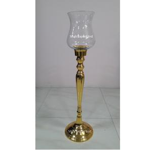 Excellente qualité métal/verre noir ouragans bougeoir pour mariage dîner table décor centres de table - Product Image 4