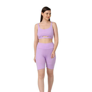 Top tendance Gym sport haut court et vêtements actifs ensembles soutien-gorge de Yoga sans couture et ensembles courts pour femmes ensemble 2 pièces femmes - Product Image 2