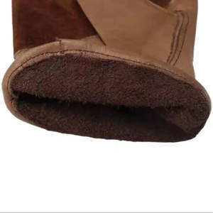 Guantes de Trabajo de Cuero de Vaca de Alta Calidad de 10 Pulgadas, Color Marrón, para Conductor, Autobús, Camión, Jardinería, Construcción, Soldadura - Product Image 4