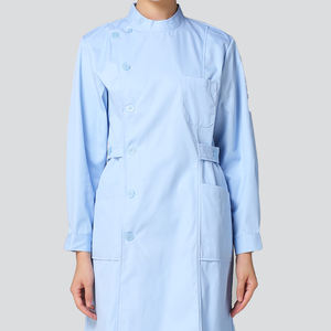 Robe d'hôpital Robe bleue de patient Robe de patient Robe fendue à manches longues Vêtements de patient rayés Pantalon de gommage - Product Image 5
