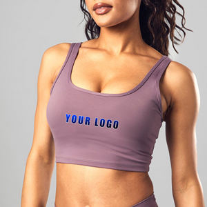 Vente chaude vêtements de sport soutien dos U cou entraînement sport soutien-gorge haute élastique Fitness haut sans couture Yoga sport soutien-gorge pour les femmes - Product Image 4