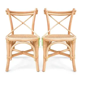 HNH工艺现代藤制餐椅餐厅天然柳条椅可定制尺寸和包装