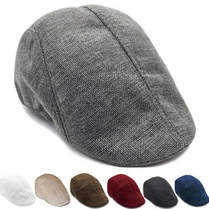 Otoño Invierno Unisex Newsboy Cap Solid Denim 6-Panel Boina Estilo Vintage 100% Algodón Transpirable Impermeable Ivy Hat Beach Casual - Product Image 4