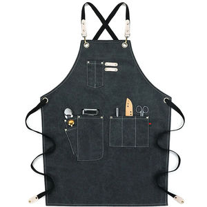 Wholesale Custom Logo Design Cotton Bib Colorful Polyester Black <b>Kitchen</b> Cooking BBQ Chef <b>Apron</b> Waterproof Sublimation <b>Kitchen</b> - Product Image 5