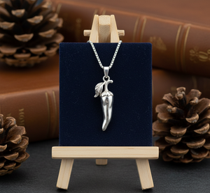 Collar de cadena de eslabones de rodio DE PLATA 925, Animal chapado en oro rosa, uso diario minimalista, regalo de moda de tendencia para Unisex - Product Image 5