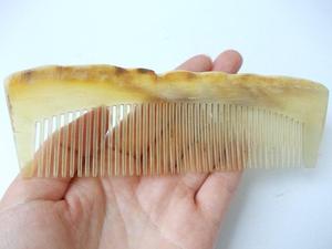 Natural Cow Horn Eco-Friendly Modern Hair Comb Handmade Premium Anti-Static Detangler for Men/Women and <b>Beard</b> <b>Care</b> - Product Image 6