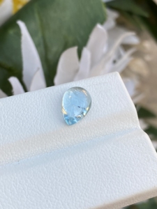 พลอยคาโบชองรูปลูกแพร์พลอยสีฟ้าจากพลอยเทียมพลอยเทียมเทียมทรงหลวมสำหรับทำเครื่องประดับ1.72กะรัต - Product Image 2