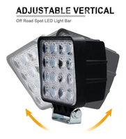 Haute luminosité 4 pouces 48w 4x4 carré remorque véhicule Led travail lumière Spot tracteur hors route camion Auto voiture antibrouillard