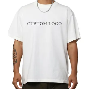 Blank T shirts for custom logo heavy weight Crew neck graphic T shirts screen printing Mens oversized T Shirts high quality