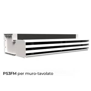 Grille d'aération dissimulée Aircontrol, version en plaques de plâtre, profil blanc, 3 aérations, L. 700x100 mm - Product Image 4