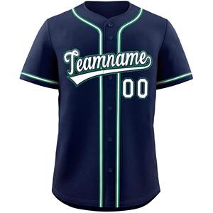 Maillot de Baseball & Softball pour jeunes sublimé personnalisé tissu sergé à séchage rapide avec bouton maille numéro de nom et conception de l'équipe USA - Product Image 3