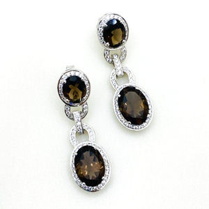 Silver <b>Jewelry</b> <b>Set</b> <b>for</b> <b>Women</b> with Onyx and Zircon Stones, Perfect <b>for</b> Evening and Formal Events - Product Image 1