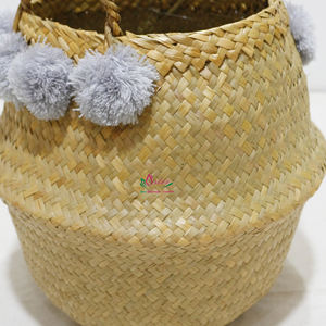 Artex Dong Thap Woven Handmade Natural Palm Leaf <b>Wicker</b> Baskets Multipurpose Storage Kitchen Containers Decorative Gift <b>Bags</b> - Product Image 6