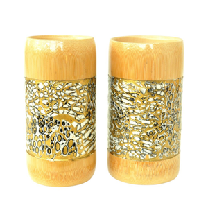 แก้วไม้ไผ่ธรรมชาติทันสมัยเคลือบเงา สำหรับตกแต่งบ้านสไตล์มินิมอลและใช้งานในชีวิตประจำวันจากเวียดนาม - Product Image 1