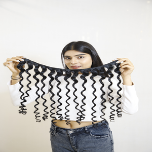 Perruque brute indienne et trame nouée à la main Extensions de cheveux humains à double cuticule alignée pour l'exportateur de trame Genius - Product Image 2