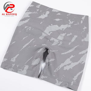 Gran oferta de pantalones cortos de Yoga para correr, pantalones cortos de motorista de Yoga sin costuras con tinte de corbata, pantalones cortos deportivos de cintura alta para mujer - Product Image 5