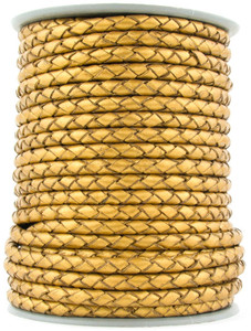 สายหนังโบโลถักทอขนาด5มม. 10เมตรสายรัดข้อมือโบโลผูกเชือก6ชั้นสายทอ fancycordsindia - Product Image 2