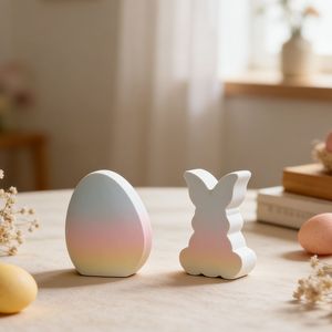 Moule en silicone pour bougie de Pâques DIY De Yi Yang Yang, moule à bougie aromathérapeutique en forme de <span class=keywords><strong>lapin</strong></span> 3D pour ornement d'œuf, plâtre, résine artisanale - Product Image 2