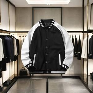 Unisex Factory Custom Design Wool Sport Sweatshirt Long Sleeves Varsity <b>Jacket</b> with Hooded Collar Letterman Style New Condition - Product Image 3
