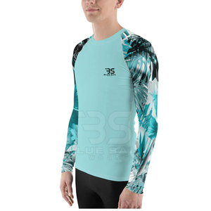 Rash Guard à manches longues coupe ample avec logo personnalisé pour hommes vente en gros de jeunes fabriqués au Pakistan Rash Guard pour hommes - Product Image 5